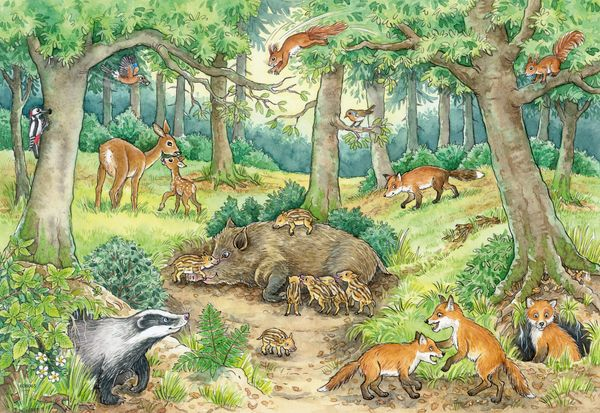 Ravensburger 05673 Puzzle Puzzlespiel 12 Stück(e) Tiere