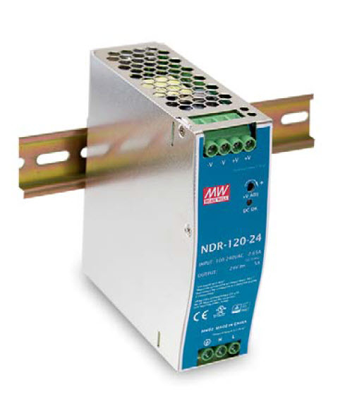 MEAN WELL NDR-120-24 Netzteil 120 W Metallisch