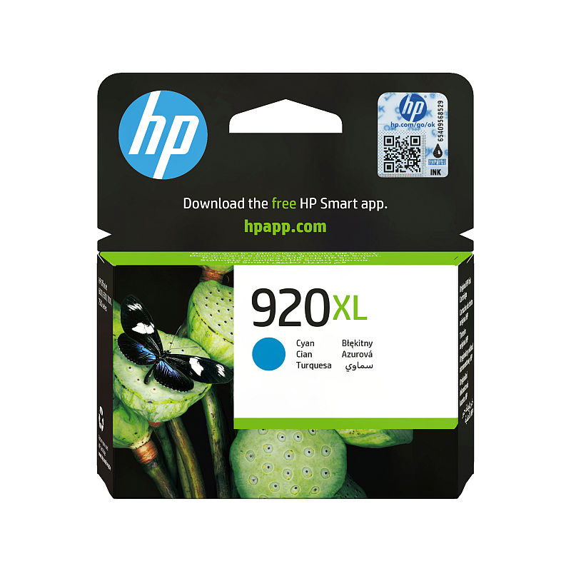 HP 920XL Cyan Original Druckerpatrone mit hoher Reichweite