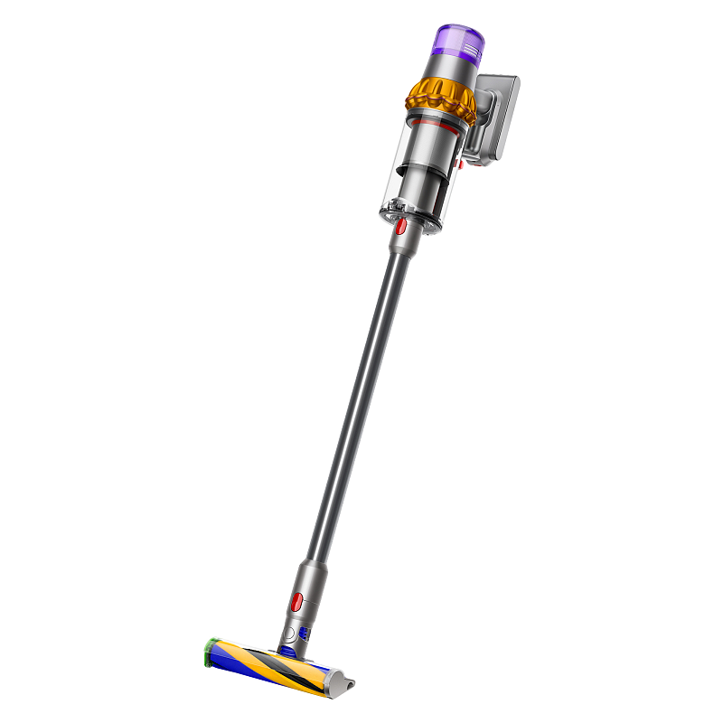 Dyson V15 Detect Absolute 2-in-1-Stabstaubsauger Akku Trocken Beutellos Nickel, Edelstahl, Gelb