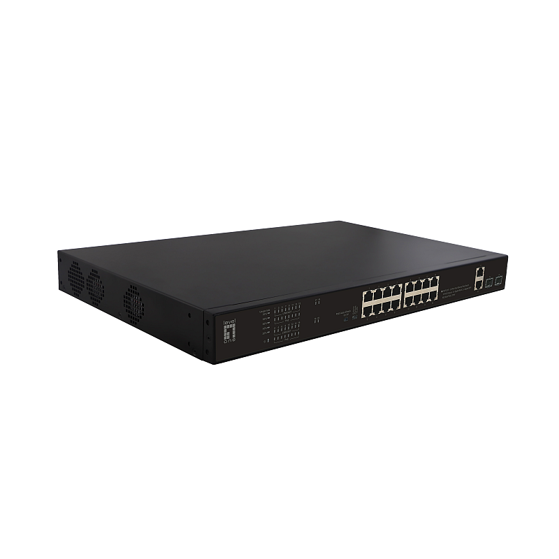 LevelOne FGP-2031 Netzwerk-Switch Unmanaged Fast Ethernet (10/100) Power over Ethernet (PoE) 1U Schwarz