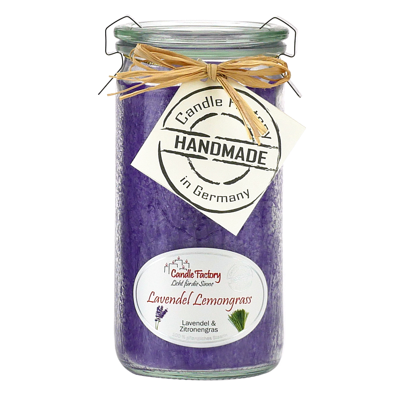 Candle Factory Mini Jumbo Wachskerze Rund Lavendel, Citronella Violett 1 Stück(e)