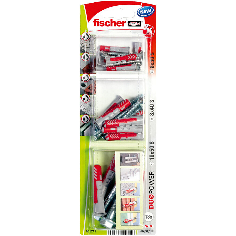 Fischer 536249 Schraubanker/Dübel 18 Stück(e)