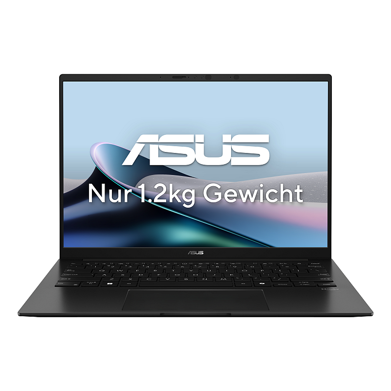 ASUS Zenbook 14 OLED UM3406GA-QD032W Copilot+ PC AMD Ryzen AI 7 445 Laptop 35,6 cm (14") WUXGA 32 GB LPDDR5x-SDRAM 1 TB SSD Wi-Fi 6E (802.11ax) Windows 11 Home Schwarz