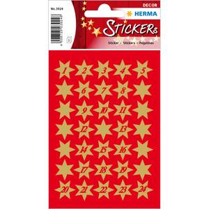 HERMA 3924 Dekorativer Aufkleber Papier Gold Permanent 102 Stück(e)