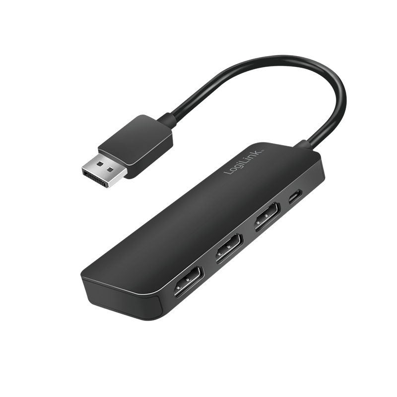 LogiLink DisplayPort-Splitter, 1x3-Port, 1x DP zu 3x HDMI, 4K/60 Hz, HDCP, MST
