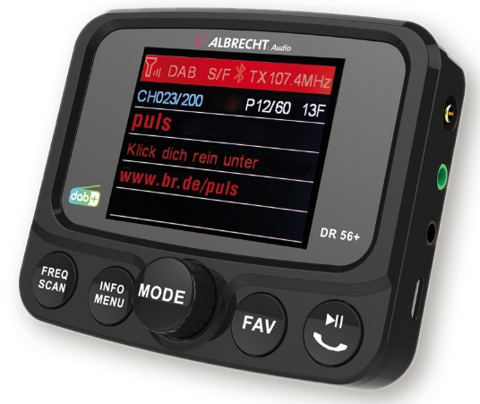 Albrecht DR 56+ DAB+ Auto Digital Schwarz