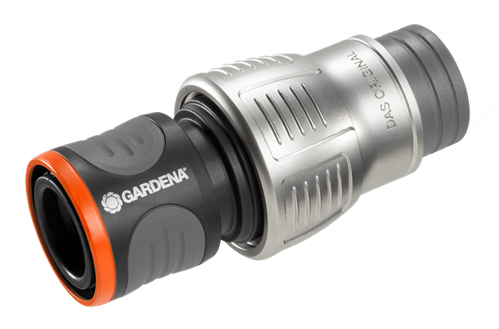 Gardena 18256-50 Anschlussteil für Wasserschlauch Schlauchanschluss Metall Schwarz, Grau, Orange 1 Stück(e)