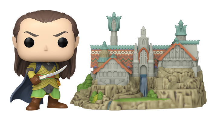 FUNKO POP! Town Lord Elrond with Rivendell