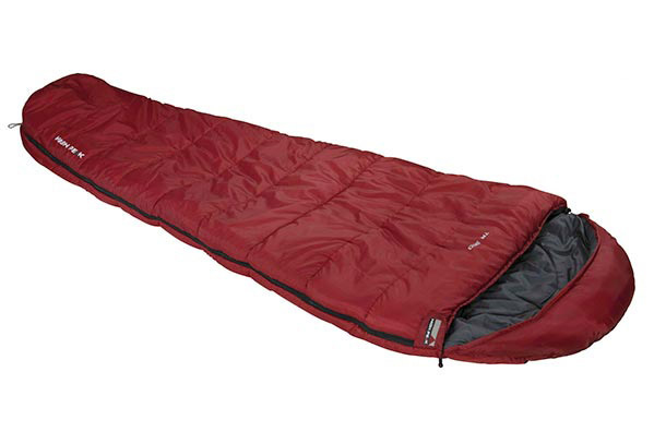 High Peak TR 350 Erwachsener Mumienschlafsack Polyester Grau, Rot