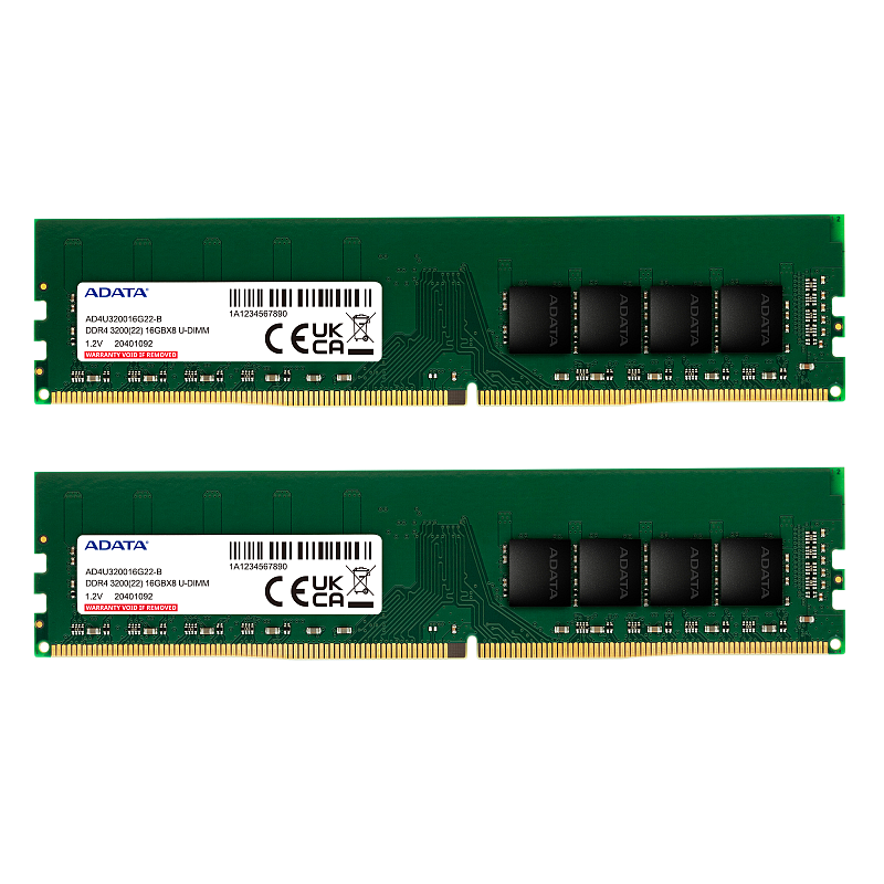 ADATA AD4U320016G22-DTGN Speichermodul 32 GB 2 x 16 GB DDR4 288-pin DIMM