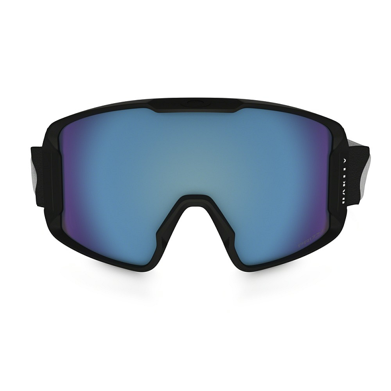 Oakley Line Miner PRIZM Wintersportbrille Schwarz Männer Hellblau Zylindrische (flache) Linse