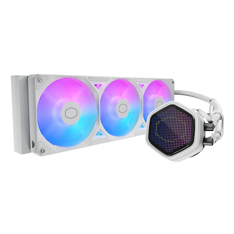 Cooler Master MasterLiquid Atmos II 360 Pixel LED White Prozessor Flüssigkeitskühlung 12 cm Weiß 1 Stück(e)