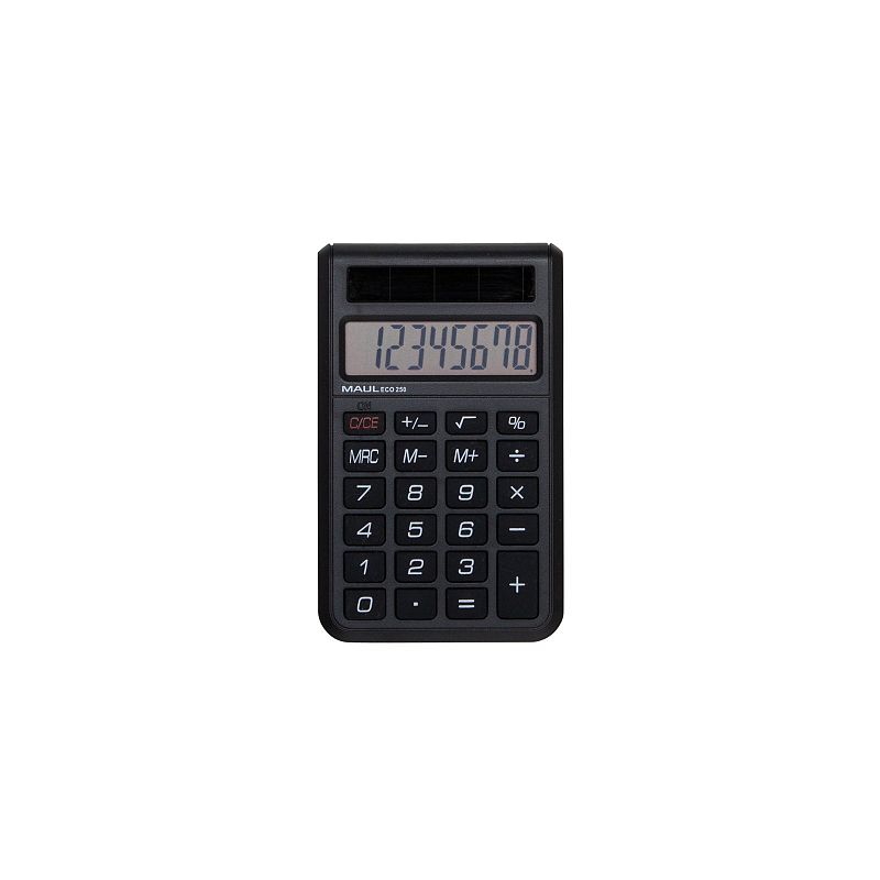 MAUL ECO 250 Taschenrechner Tasche Einfacher Taschenrechner Schwarz