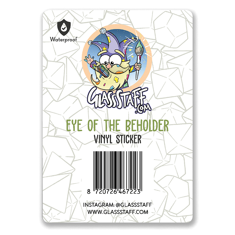 GlassStaff Eye of The Beholder Sticker Dekorativer Aufkleber Vinyl Sand 1 Stück(e)