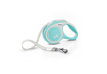 Flexi New Comfort XS Tape 3 m Blau, Weiß Universal Rückziehbare Leine