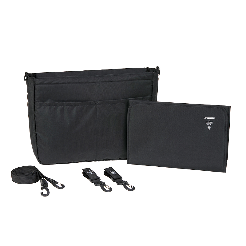 Lässig 1101038000 Windeltasche Handtasche Schwarz Polyester