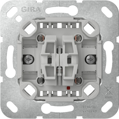 GIRA 310500 Elektroschalter Wippschalter 2P Chrom, Grau