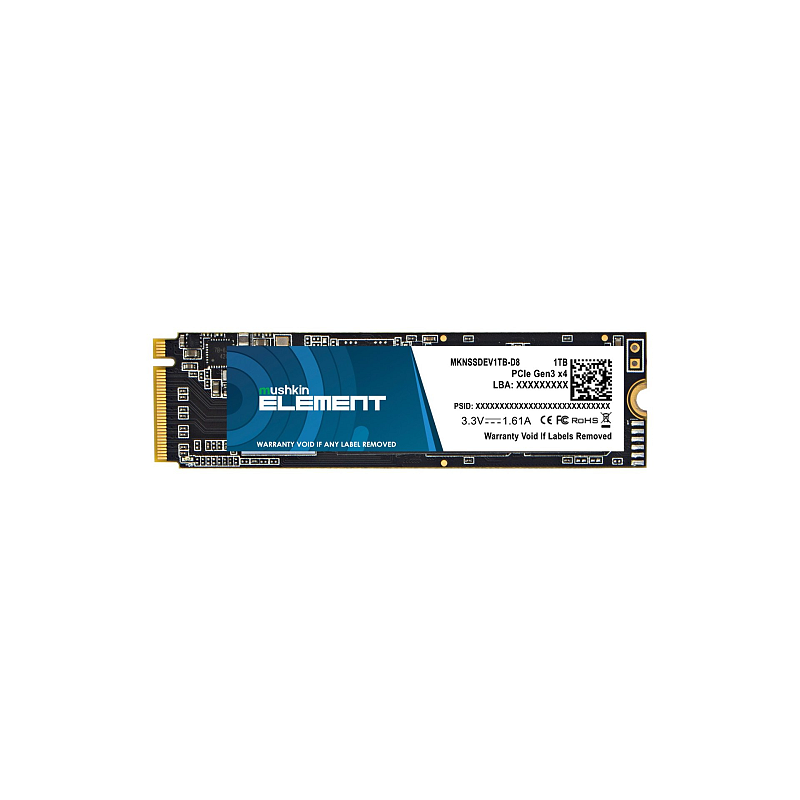 Mushkin Element 1 TB M.2 PCI Express 3.0 NVMe 3D NAND