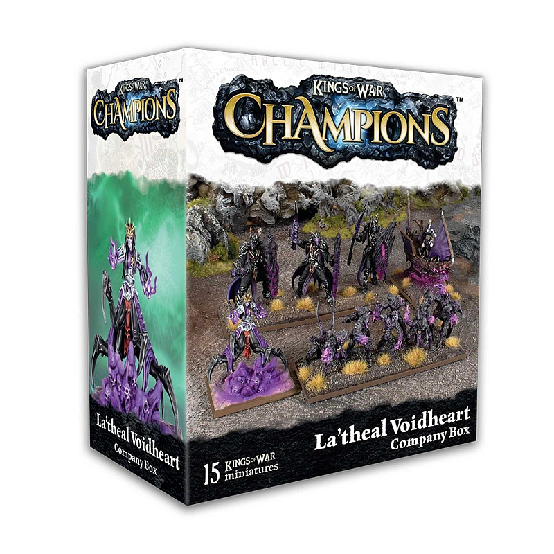 Asmodee Kings of War: Champions - La'theal Voidheart Company Box Abbildung