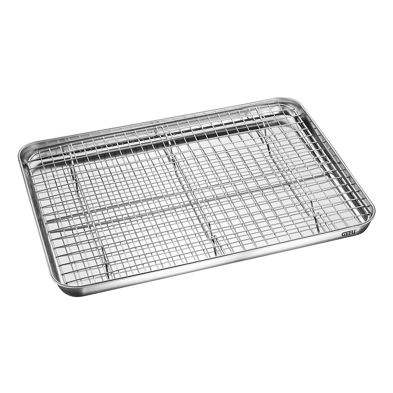 GEFU 14766 Backofenrost & Backblech Grill & Backofen Rechteckig Edelstahl