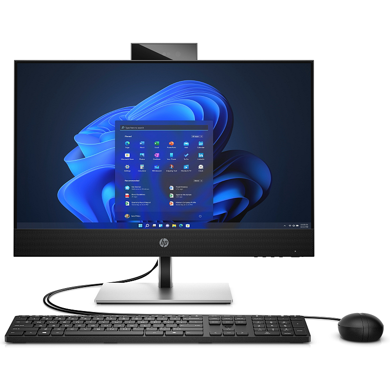 HP ProOne 440 G9 Intel® Core™ i5 i5-12400T 60,5 cm (23.8") 1920 x 1080 Pixel All-in-One-PC 8 GB DDR4-SDRAM 256 GB SSD Windows 11 Pro Wi-Fi 6E (802.11ax) Schwarz