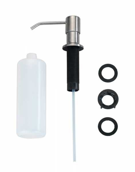 WENKO 54739100 Seifenspender 0,4 l Edelstahl, Weiß