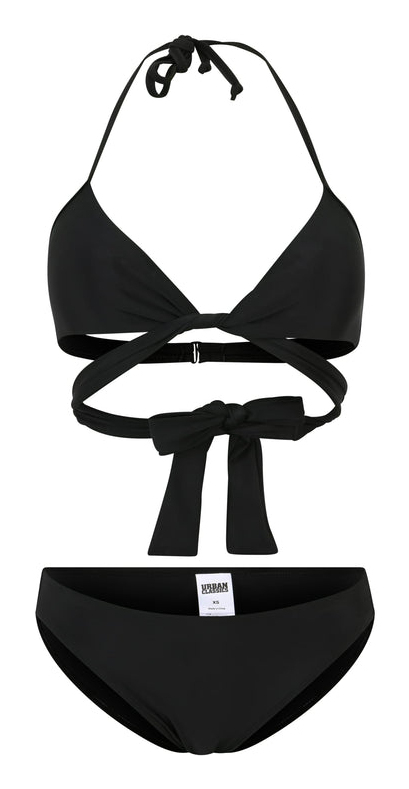 Urban Classics TB1486-00007-0046 Klassischer Bikini Schwarz