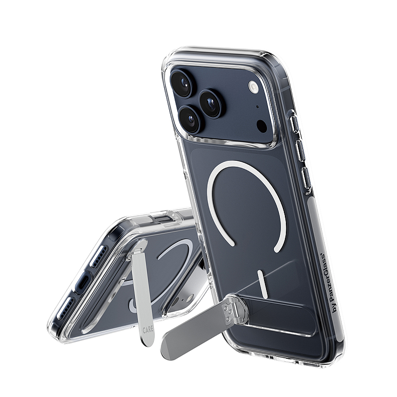 PanzerGlass CARE™ by ® Case Transparent m. Kickstand & MagSafe iPhone 17 Pro Max