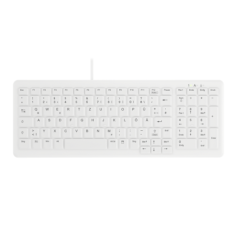 Contour Design Active Key Contour ClassicClean Medizinische Tastatur IP68 Kompakt Kabelgebunden Weiß DE C7000