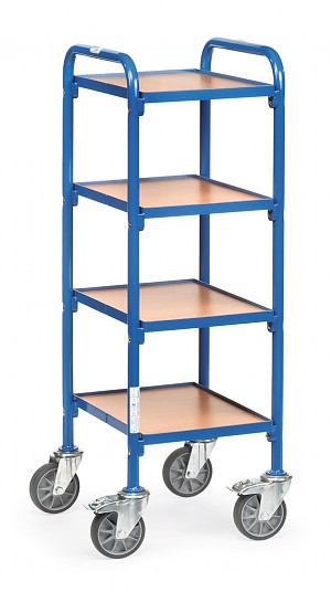 fetra 32920 Servierwagen Stahl, Holz Blau