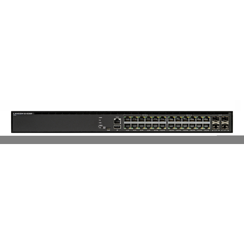 LANCOM GS-4530XP Managed L3 2.5G Ethernet (100/1000/2500) Power over Ethernet (PoE) 1U Schwarz