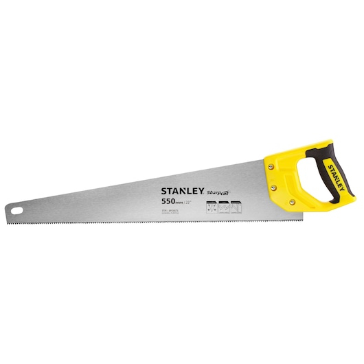 Stanley STHT20368-1 Handsäge 55 cm Schwarz, Edelstahl, Gelb