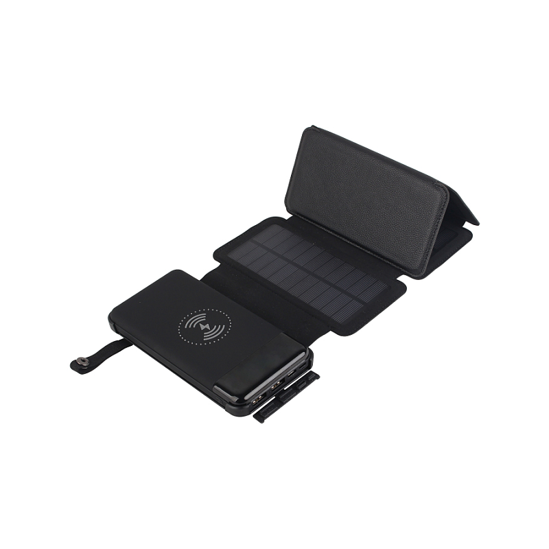 Beafon PBSOL-10K-3P Powerbank 10000 mAh Kabelloses Aufladen Schwarz
