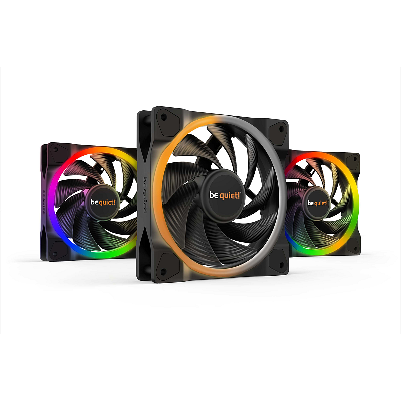 be quiet! Light Wings | 120mm PWM Triple Pack high-speed Computergehäuse Ventilator 12 cm Schwarz 3 Stück(e)