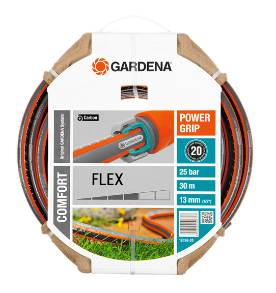 Gardena 18036-20 Gartenschlauch 30 m Schwarz, Grau, Orange