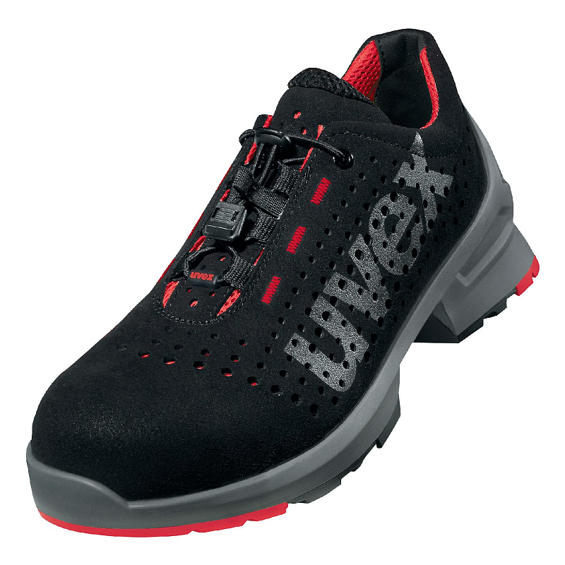 Uvex 8546 Unisex Erwachsener Schwarz, Grau, Rot