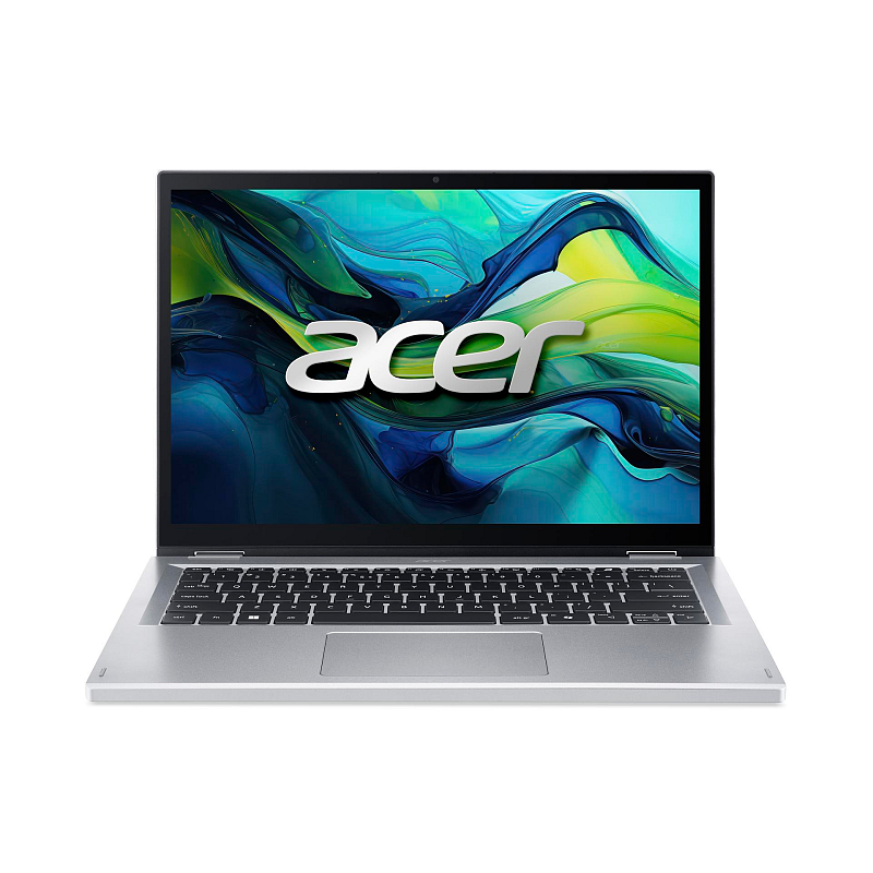 Acer Aspire Go Spin 14 AGSP14-31PT-C5XX Intel® N N150 Hybrid (2-in-1) 35,6 cm (14") Touchscreen WUXGA 16 GB LPDDR5-SDRAM 512 GB SSD Wi-Fi 6 (802.11ax) Windows 11 Home Deutsch Silber