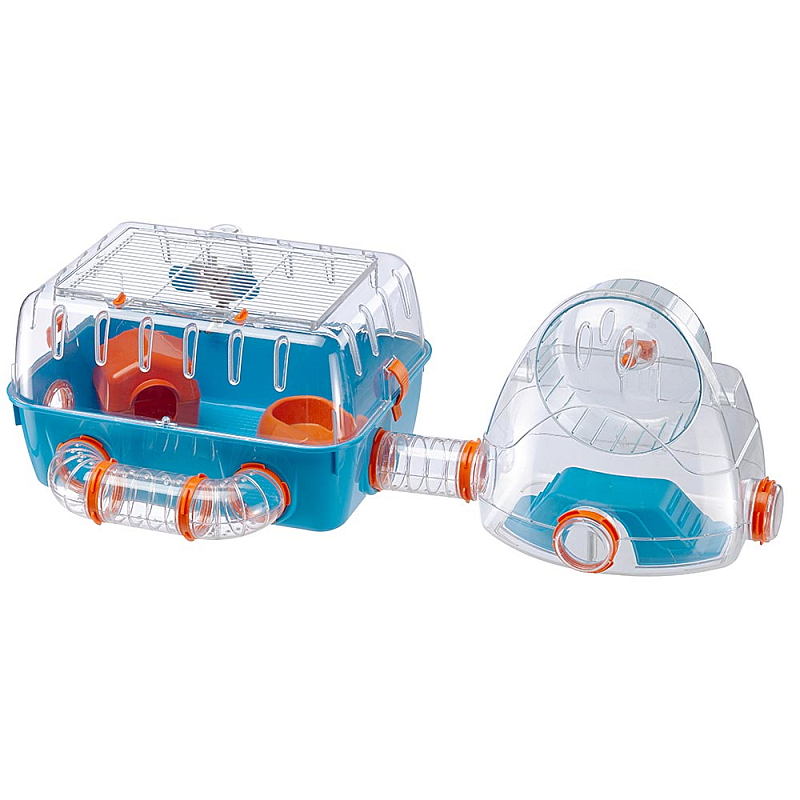 Ferplast Combi 2 Hamster Blau, Transparent