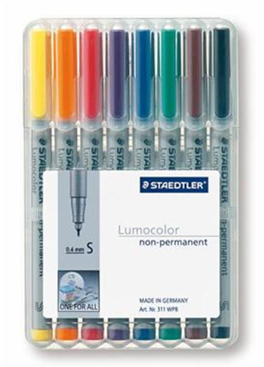 Staedtler 311 WP8 Marker 8 Stück(e) Schwarz, Blau, Braun, Grün, Orange, Rot, Violett, Gelb