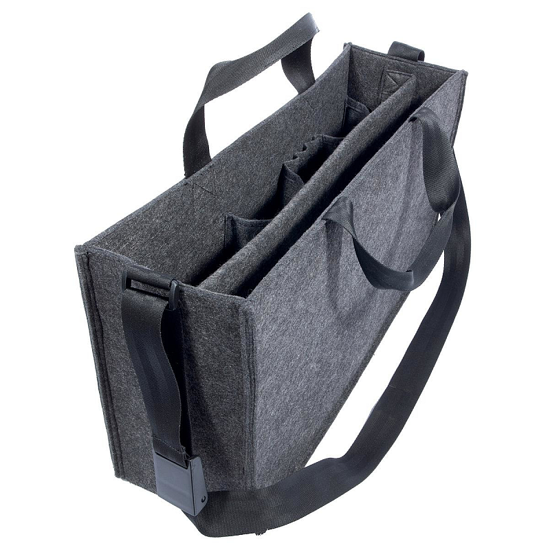 Sigel BA411 Handtasche/Umhängetasche Filz Grau Unisex Schultertasche