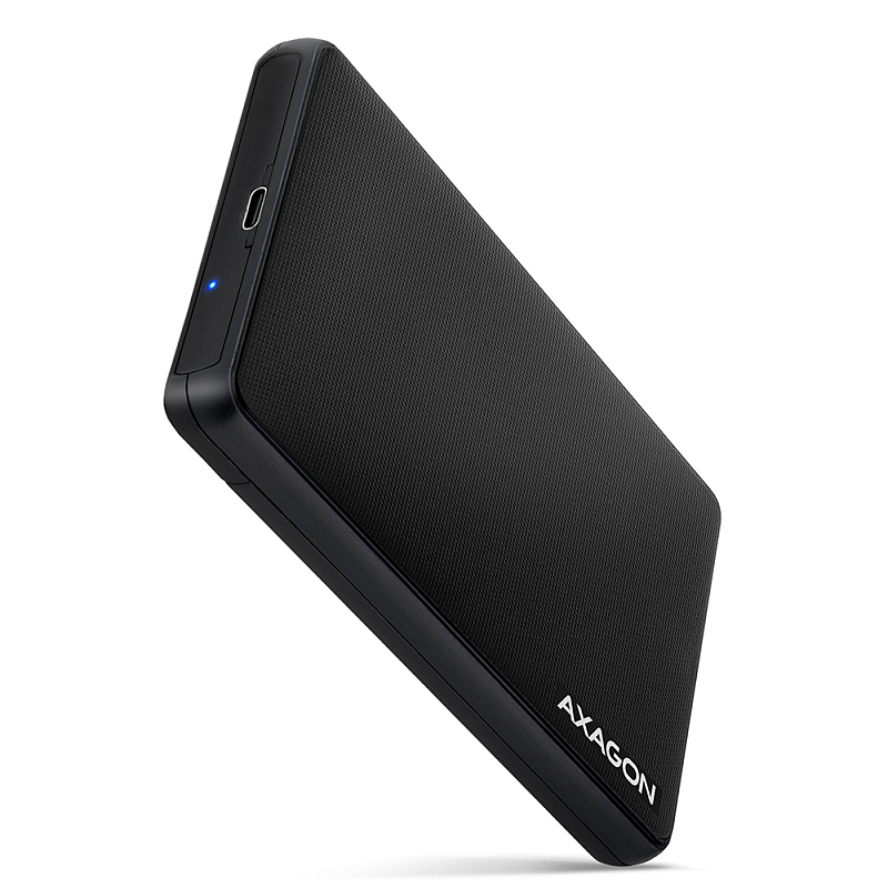 Axagon EE25-SLC Schraubenlos USB-C 3.2 Gen 1 - SATA 6G externe Box für 2.5" SSD/HDD