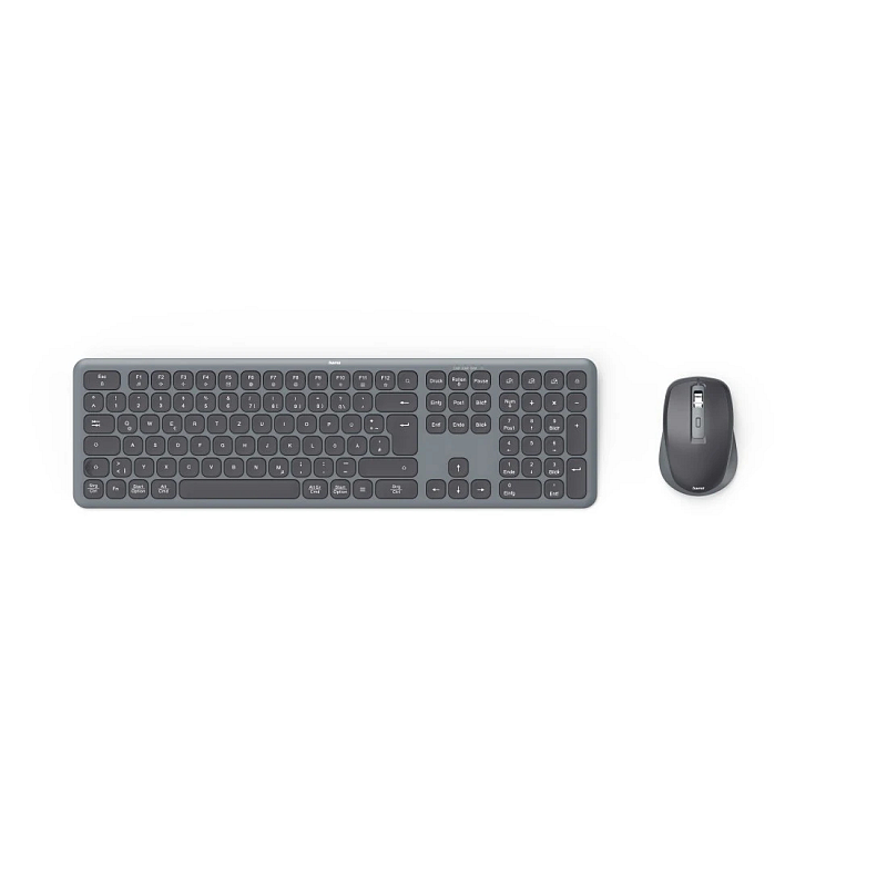 Hama WKM-550 Tastatur Maus enthalten Heimbüro RF Wireless + Bluetooth QWERTZ Deutsch Schwarz