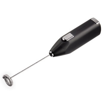Xavax 00111106 Milchschäumer/-wärmer Handlicher elektrischer Milchaufschäumer Schwarz, Edelstahl