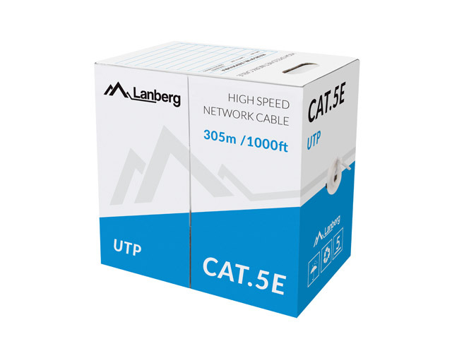 Lanberg LCU5-11CU-0305-S Netzwerkkabel Grau 305 m Cat5e U/UTP (UTP)