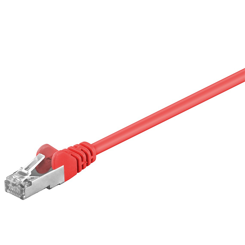 Goobay 50150 Netzwerkkabel Rot 0,5 m Cat5e F/UTP (FTP)