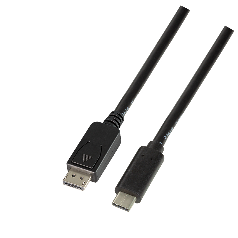LogiLink UA0336 Videokabel-Adapter 3 m USB Typ-C DisplayPort Schwarz