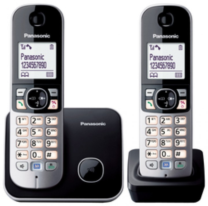 Panasonic KX-TG6812GB Telefon DECT-Telefon Anrufer-Identifikation Schwarz