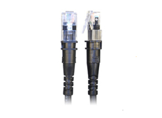 PatchSee TP-6A-F/13 Netzwerkkabel Schwarz 4 m Cat6a U/UTP (UTP)