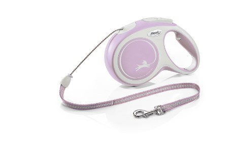 Flexi 4000498043400 Hunde-/Katzenleine 3 m Pink Nylon Hund Rückziehbare Leine